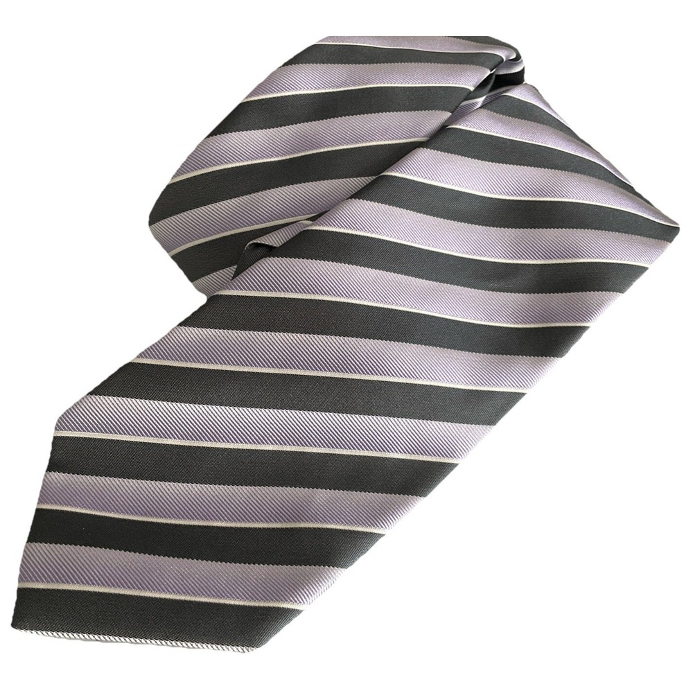 Hugo Boss Necktie Mens Geometric Paisley Silk Tie Classic Luxury Italy Made